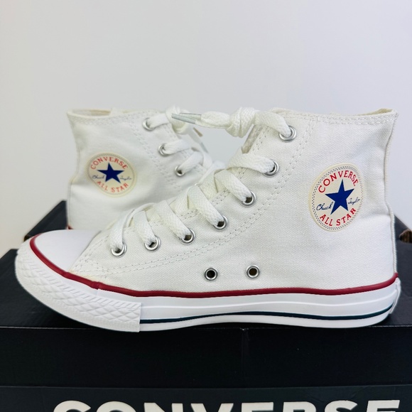 Converse All Star Chuck Taylor White Hi Top Sneakers Junior's Size 3 (Wmns 5) - Picture 10 of 13
